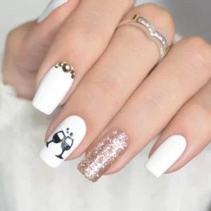 Gel-Color-White-tips