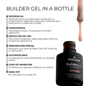 Clear Latte - Builder Gel in a Bottle - Imagen 4