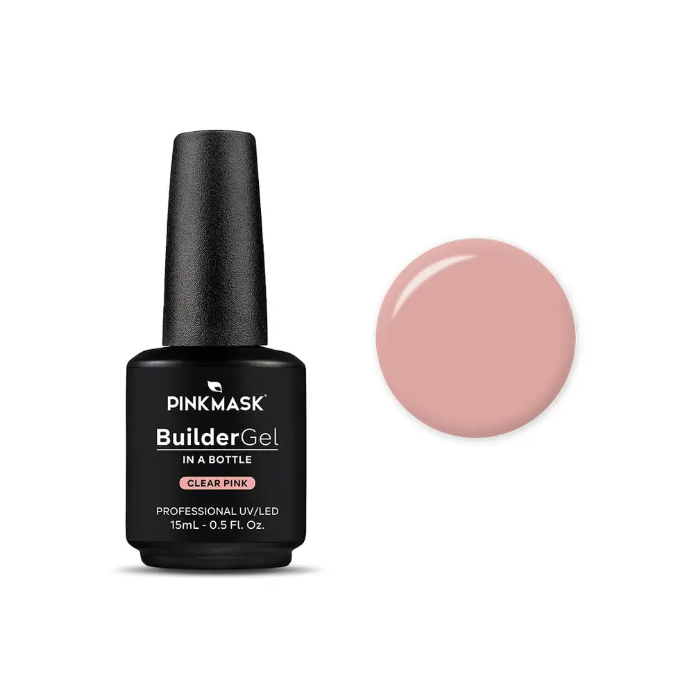 Clear Pink - Builder Gel in a Bottle - Imagen 4